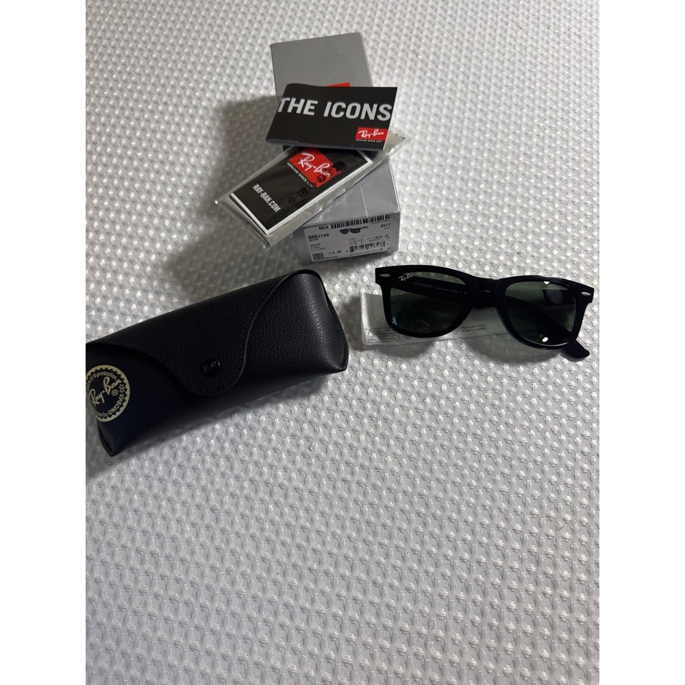 Ray-Ban Sunglasses Unisex 50mm Original Wayfarer RB2140 901 Black NWT